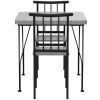 Modern 3-Piece Metal Frame Dining Set,