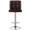 Set of 2 Modern Adjustable Height Barstools