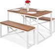Modern 3-Piece Dining Set Wood