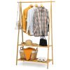 Wood Garment Clothes Hanging Rack