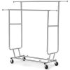 Double Bar Clothes Hanging Garment Rack