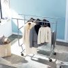 Double Bar Clothes Hanging Garment Rack
