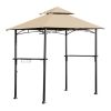 Patio Grill Gazebo with Khaki Vented Canopy
