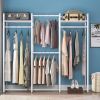 White Metal Freestanding Garment Rack