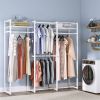 White Metal Freestanding Garment Rack