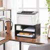 Sturdy Black Metal Office Printer Stand