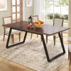 63-inch Rectangle Dining Table Brown