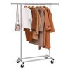 Chrome Plated Silver Metal Garment Rack
