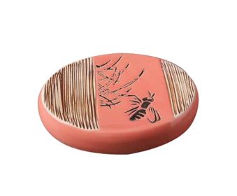 Lovely Bee Resin Soap Dish Holder Small Plate for Bathroom