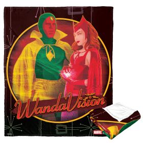 Marvel's Wandavision Silk Touch Throw Blanket, 50" x 60", Vintage Vision