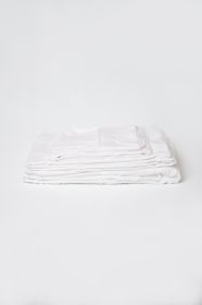Omne Sleep 4-Piece White Microplush and Bamboo California King Hypoallergenic Sheet Set