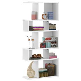 5 Cubes Ladder Shelf Corner Bookshelf Display Rack Bookcase