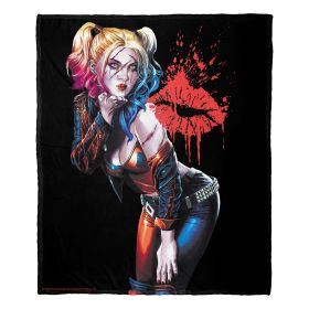 Batman; Harley Cover Aggretsuko Comics Silk Touch Throw Blanket; 50" x 60"
