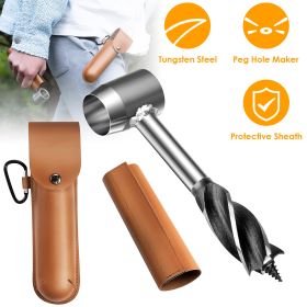 Outdoor Survival Tools for Bushcraft Hand Auger Wrench Woodworking Drill Survival Settler Tool Scotch Eye Auger