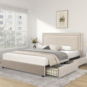 full size padded platform bed frame