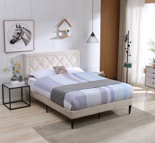 Modern Curved Upholstered Bed