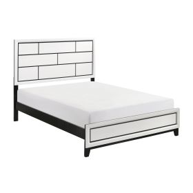 Modern Contemporary White Finish Full Bed