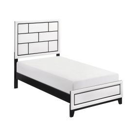 White Finish Twin Size Bed