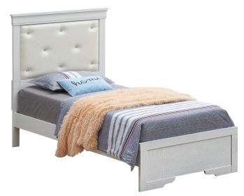 Twin Bed , Silver Champagne,