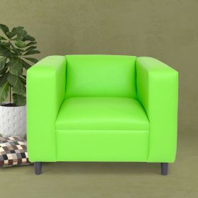 Green Leather Sofa Chair,