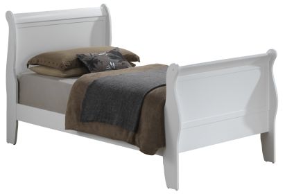 Glory Furniture Louis Phillipe Twin Bed , White