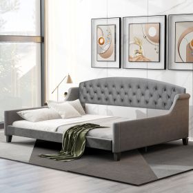 Modern Luxury Tufted Button Daybed,