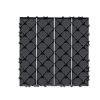 Interlocking Deck Tiles, 10 Pack,12"x12" 10 sq. ft Plastic Waterproof Outdoor Flooring All Weather Use