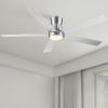 52 in. Nickel Lowe Profile Ceiling Fan with Light