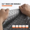 Garage Floor Mat 4.9x19ft Vinyl Garage Flooring Roll Anti-Slide Diamond Texture Gray Garage Mats for Under Car 93 sqft Covering Space DIY PVC Garage F