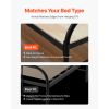 Full Size Bunkie Board, 0.4 in Foldable Bed Board Slats with Connection, Wooden Mattress Support for Full Size Bed, Support under Mattress Boards
