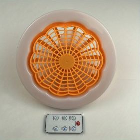 1pc Ceiling Fan With Light, (Color: 30W Orange)