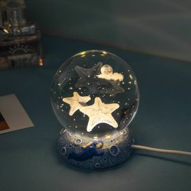Stars And Seas; Ocean Series Crystal Ball Ornaments (Items: Cute Starfish)