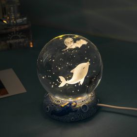Stars And Seas; Ocean Series Crystal Ball Ornaments (Items: Smart Dolphin)