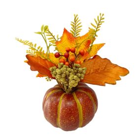 Pumpkin Fall Decorations for Table Centerpieces (Color: Q2)
