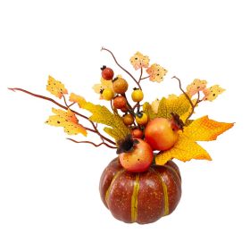Pumpkin Fall Decorations for Table Centerpieces (Color: Q4)