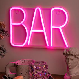 1pc, BAR Neon Light (Color: PINK)