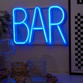 1pc, BAR Neon Light (Color: Blue)
