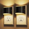 LED Night Light[2 Pack], Night Lights Plug into Wall, 3 Level Brightness Adjustable Plug in Night Light, Dusk to Dawn Sensor, Nightlights for Adults