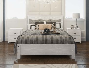 Albany Solid Wood Queen Bed Frame with Headboard (Color: as Pic)