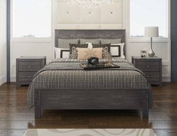 Albany Solid Wood Twin Bed Frame with Headboard (Color: as Pic)