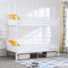 Twin Bunk Beds for kids (Color: White)